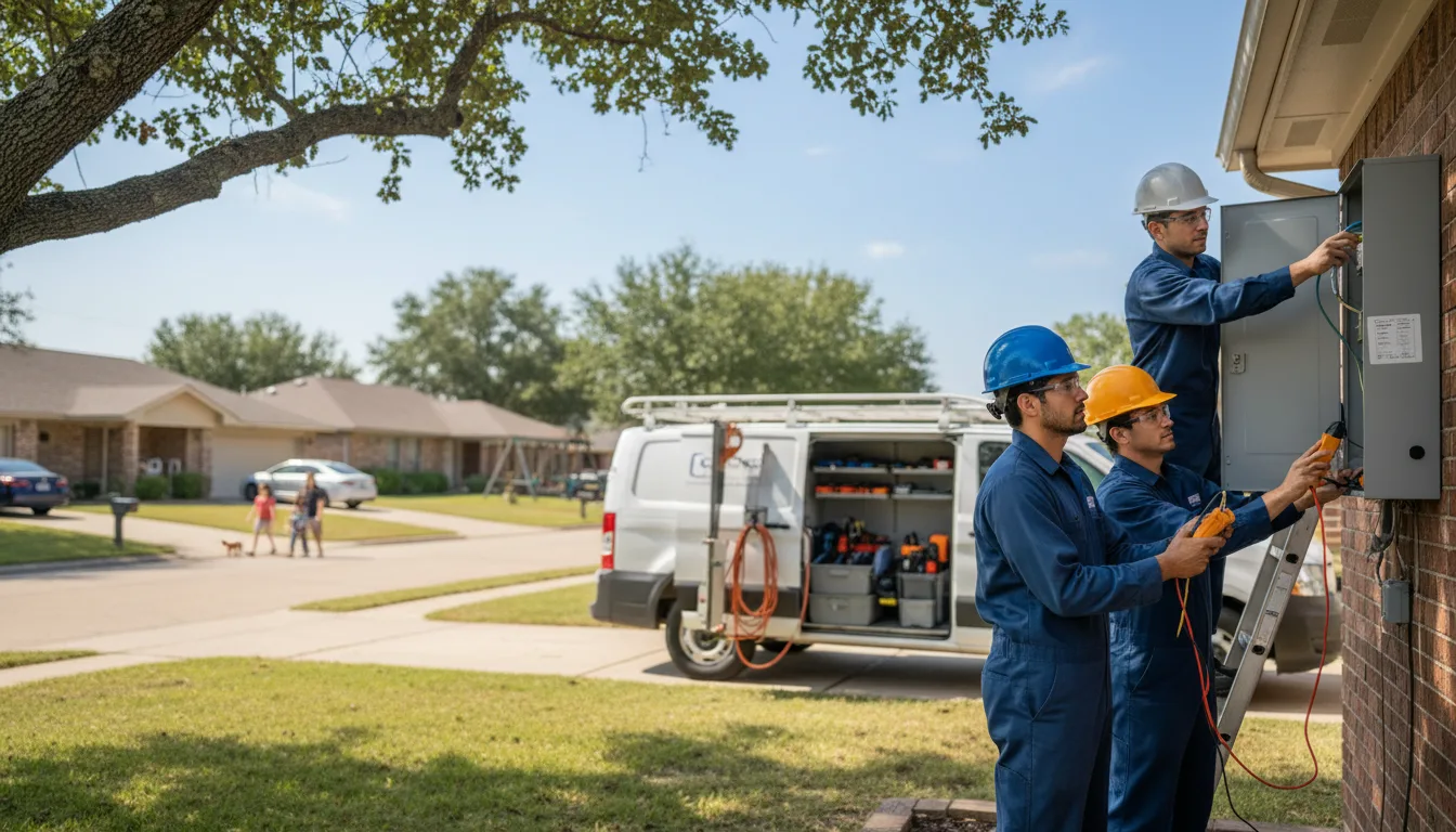 Certified electrician providing emergency electrical services in Temple, OK
